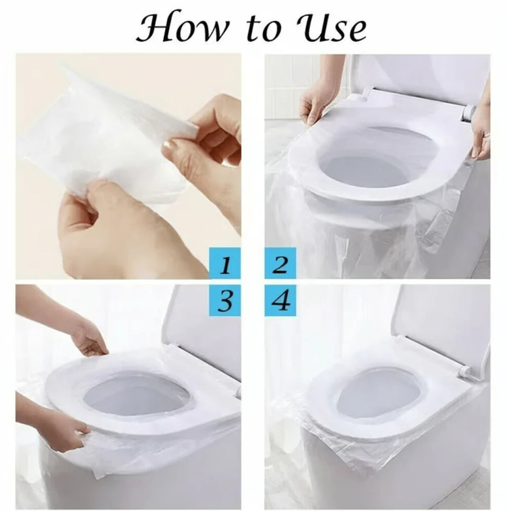 🎁2025 Hot Sale🎁- 49% OFF💥 Disposable Plastic Toilet Seat Cover - No Worry Of Public Toilet Anymore👋