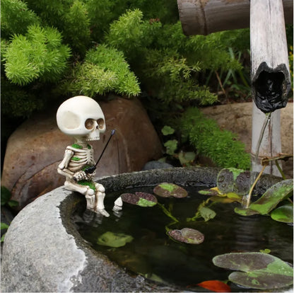 🔥Fishing Skeleton Garden Accessory