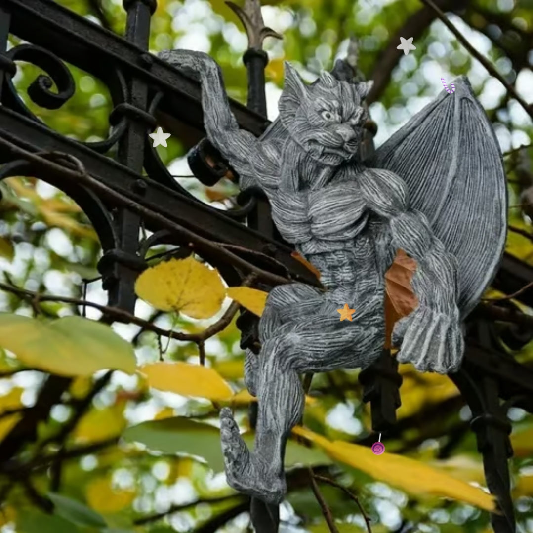 💕Dragon Winged Gargoyle Fence Hanger