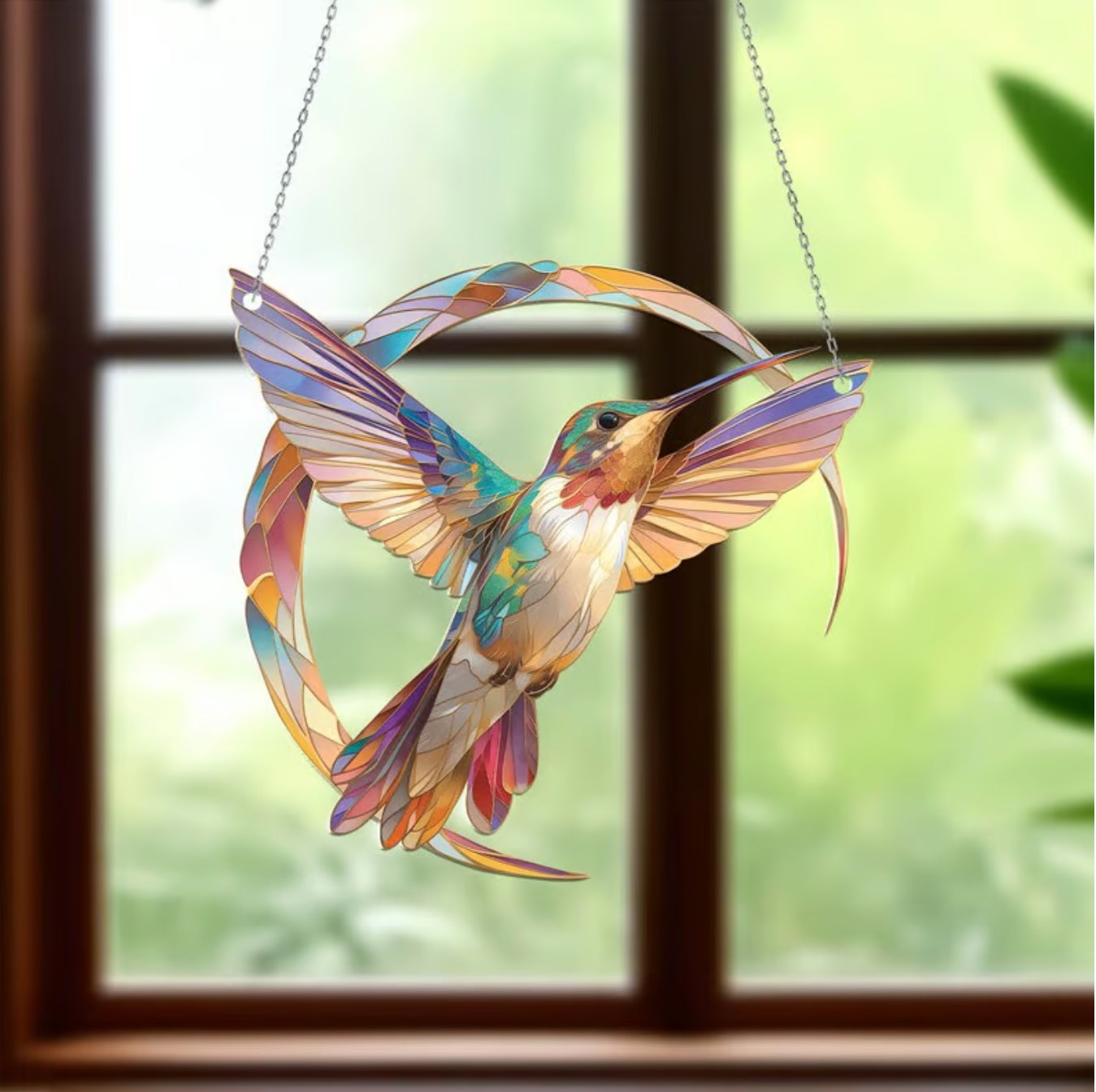 🔥Last Day Promotion 49% OFF🎁Hummingbird Suncatcher Colorful Window Hanging