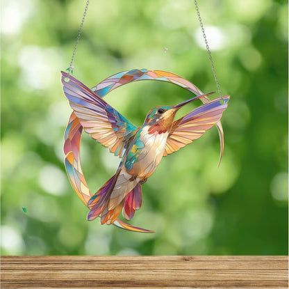 🔥Last Day Promotion 49% OFF🎁Hummingbird Suncatcher Colorful Window Hanging