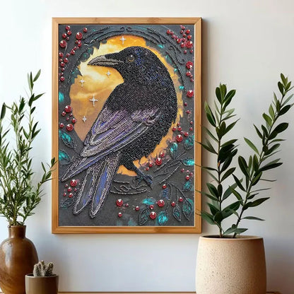 Raven DIY Bead Embroidery Kit